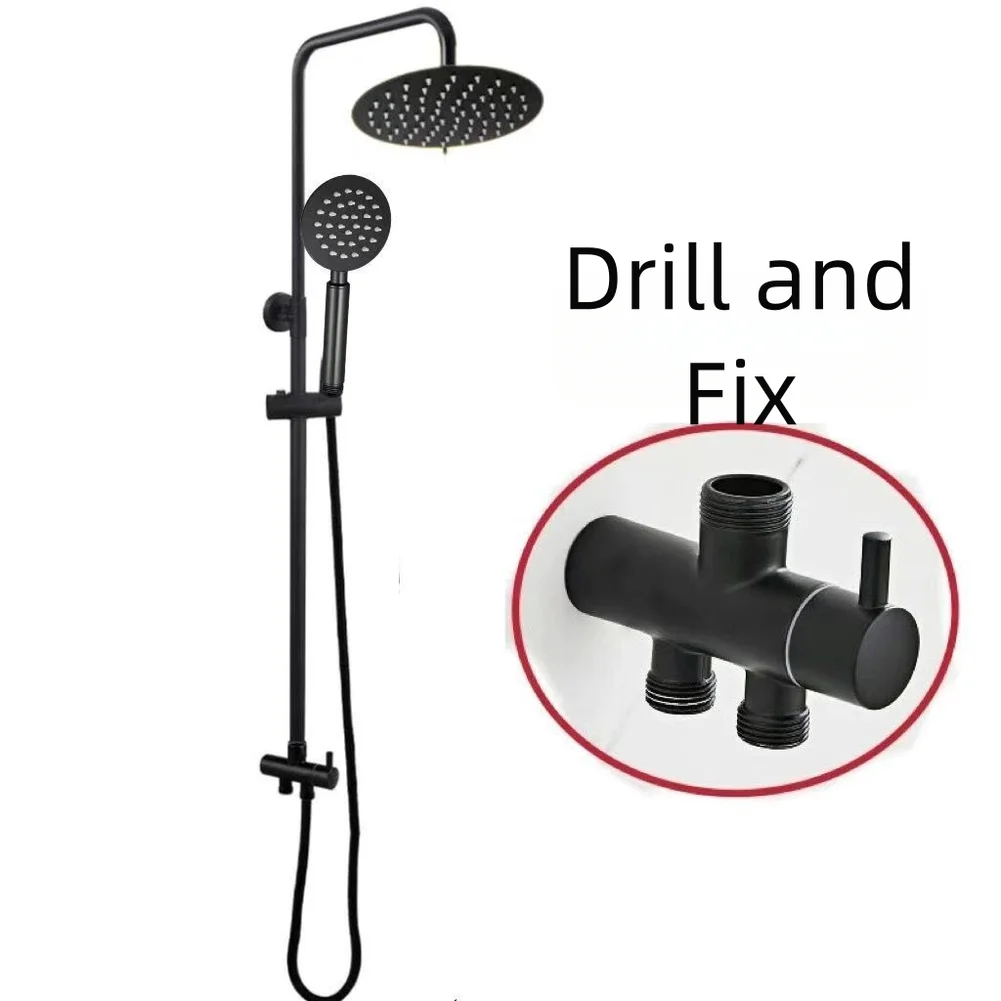 

Wall Mounted Shower Diverter Valve 2-Way Splitter Copper Chrome Plated Works With Standard Shower Systems