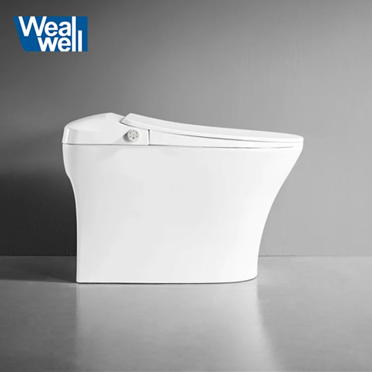 Wealwell One Piece Electronic Instant Heat Intelligent Bidet Automatic Flip Smart Toilet