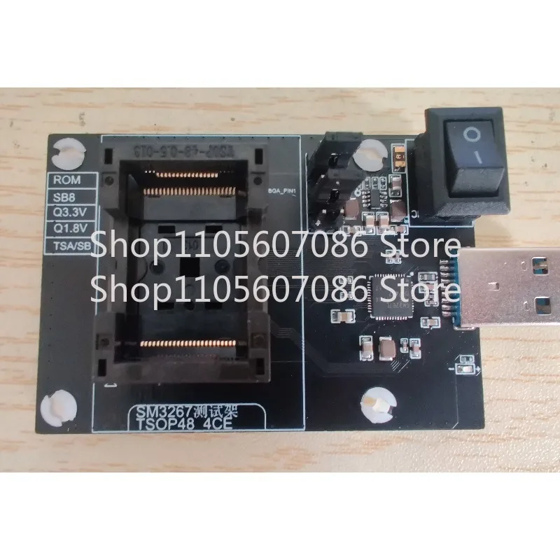 Suitable for SM3267 AE Test Rack TSOP48/BGA132/152 4CE U Disk Flash Empty Rack, Flash Memory