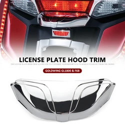 Chrome For Honda GOLD WING Goldwing GL1800 GL 1800 F6B 2012-2017 Motorcycle Accessories Rear License Plate Hood Trim Cover