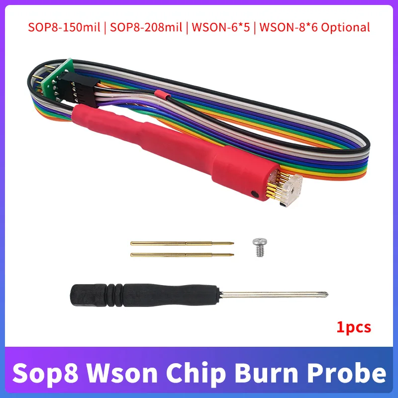 1 sztuk dla Sop8 Wson Chip pobierz nagrywanie zapisu sonda sprężynowa igła opcjonalnie SOP8-150mil/SOP8-208mil WSON-6*5/WSON-8*6