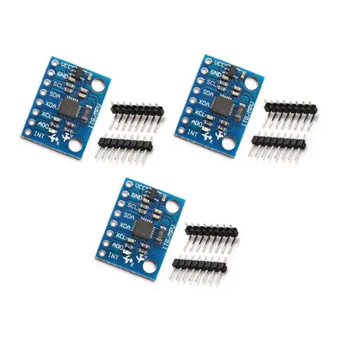 3pcs GY-521 MPU-6050 MPU6050 3 Axis Accelerometer Gyro Module 6 DOF 6-Axis Accelerometer Compatible with 16-Bit AD Converter