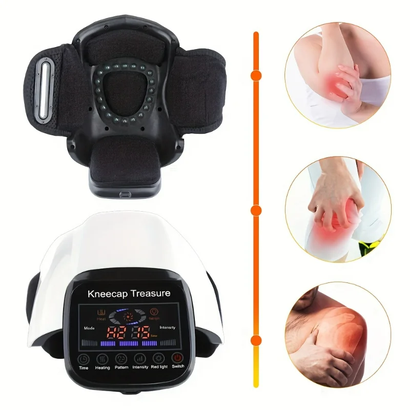 Heating Knee Pad Knee Massager Vibration Hot Compress Joint Massager Physiotherapy Instrument Gift For Parents And Elderly