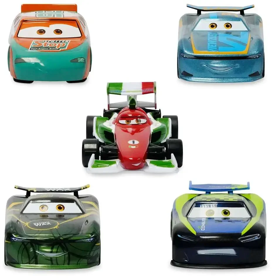 Disney Pixar Cars 5pce Pullback Die-Cast Set 1:43 Murray Clutchburn Michael Rotor Francesco Bernoulli Vehicle 5-Pack Boxed Gifts