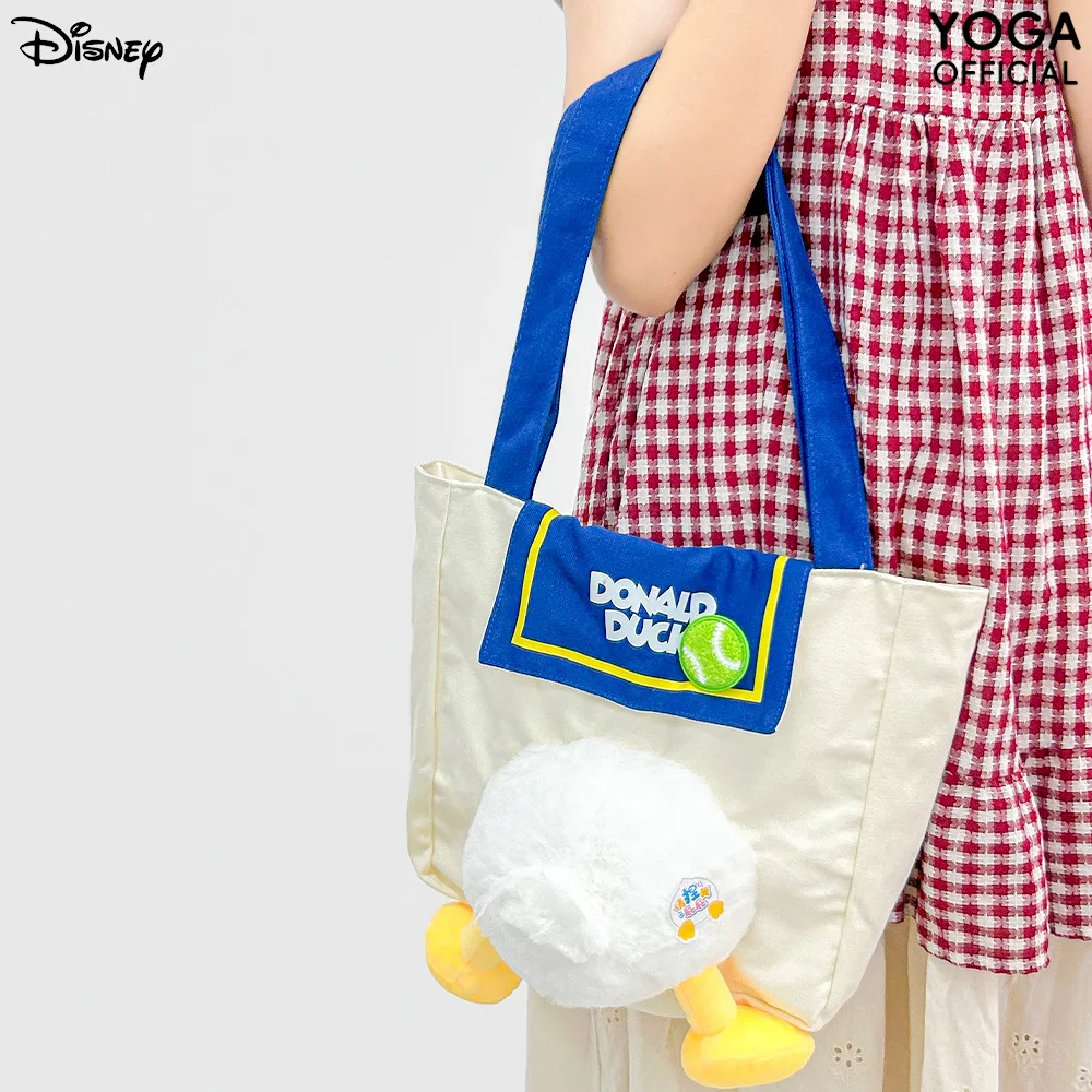 In Stock Disney Donald Duck Baseball Series Shoulder Bag Plush Doll Pendant Cute Cartoon Duck Decorate Collect Small Toy Gifts