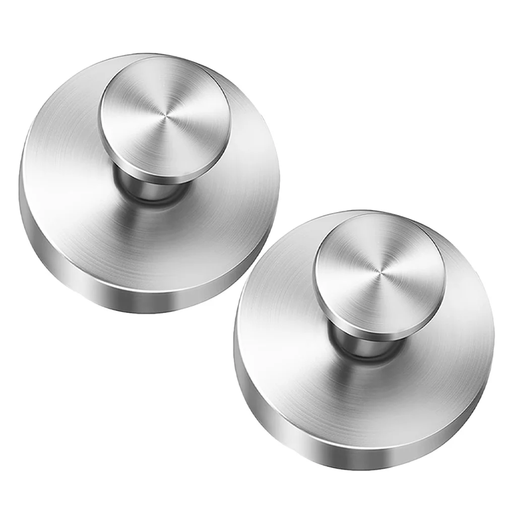 

2 Pcs Stainless Steel Suction Cup Hook Shower Hanger No Punching Bathroom Towel Hooks