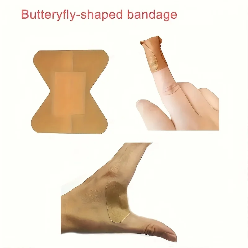 50pcs 유연한 직물 붕대 관리 및 상처 보호를위한 짠 직물 손가락 붕대 접착 붕대
