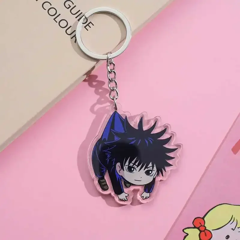 Anime Jujutsu Kaise Acrylic keychain accessaries  Cartoon Bag Pendant Gift cute  bag charm  Keyring Friends Fans Gifts