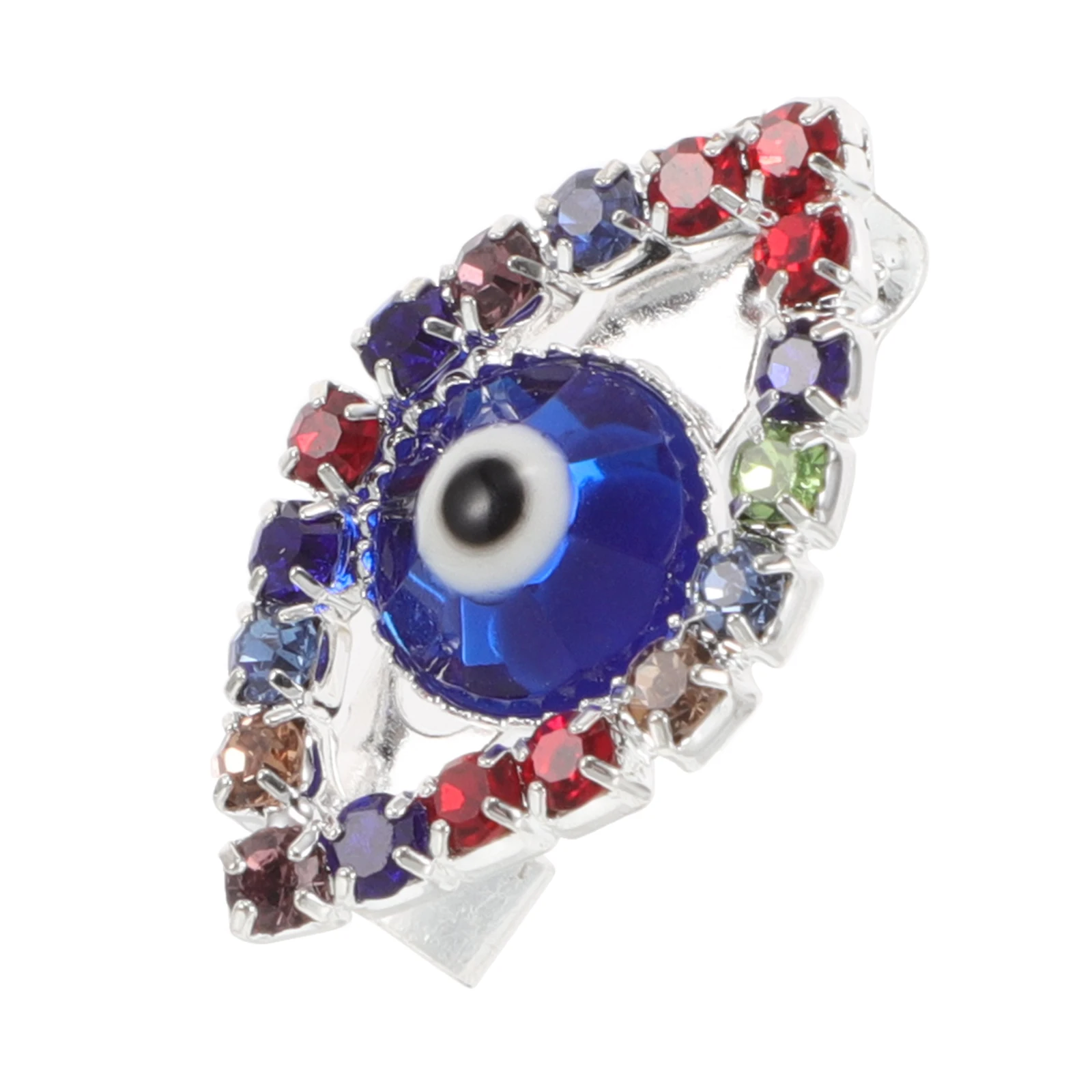 بروش عين الشر سحر سترة طوق كليب دبوس عيون كبيرة حلقة الأوروبية والأمريكية كريستال خمر دبابيس