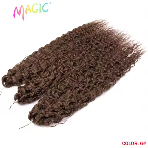 Magic Ariel Curl Hair Water Wave Twist Crochet Hair Synthetic Braid Hair Ombre Blonde 22 Inch Deep Wave Braiding Hair Extension - Image 68