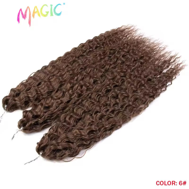 Magic Ariel Curl Hair Water Wave Twist Crochet Hair Synthetic Braid Hair Ombre Blonde 22 Inch Deep Wave Braiding Hair Extension - Image 68