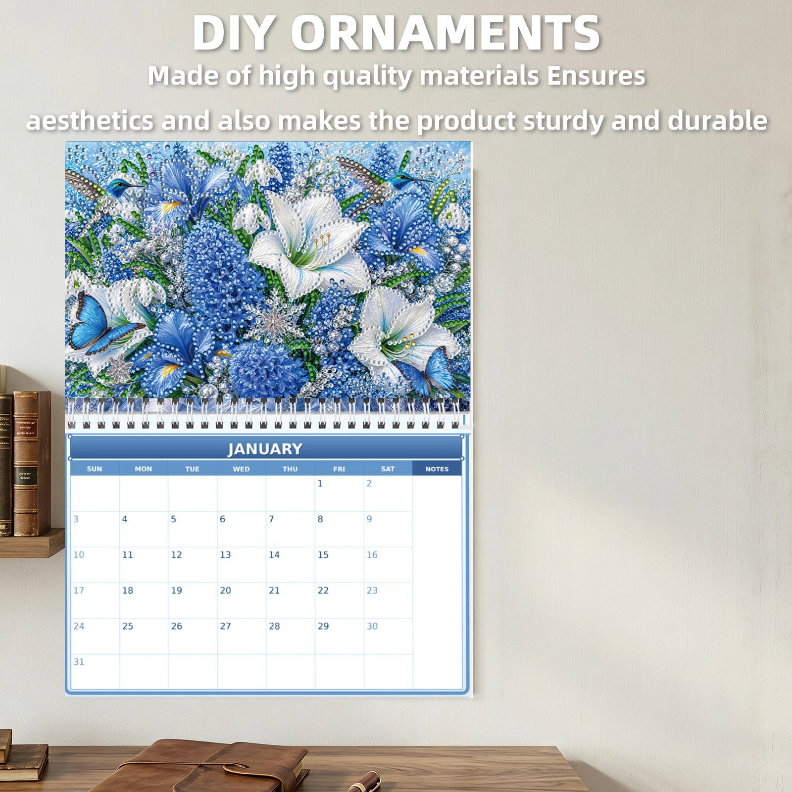 Resin Art Business - 2027 DIY Bloemen Diamantkunst Kalenders voor