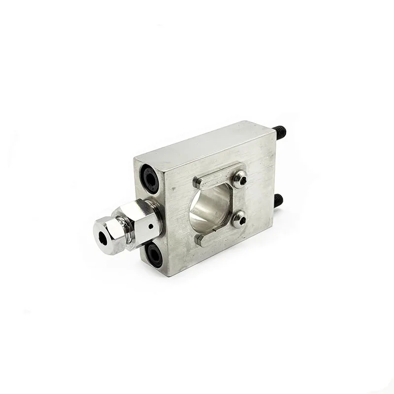 Parte a getto d'acqua Collare di montaggio frontale AccuValve Standard 1-11198 per macchina da taglio a getto d'acqua