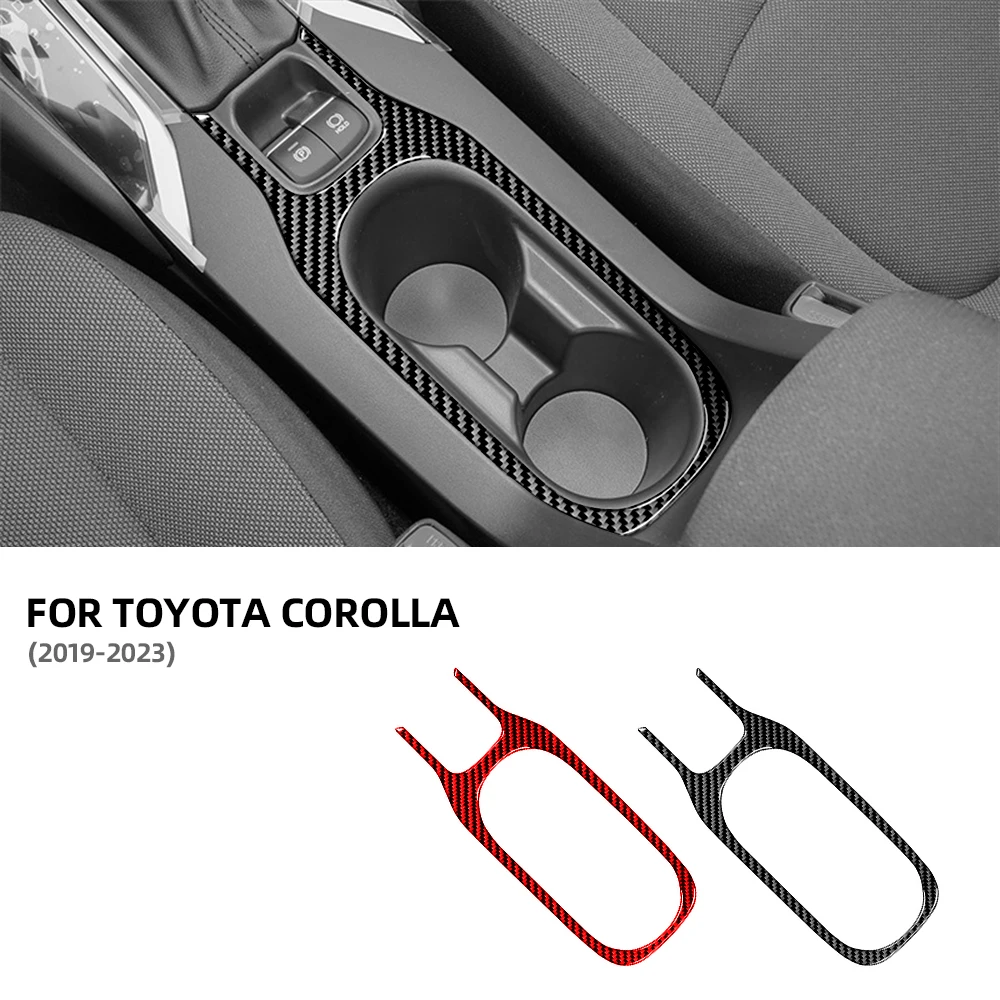 

Real Soft Carbon Fiber Sticker For Toyota Corolla 2019 2020 2021 2022 2023 Rear Cup Face Trim car Acceccories Interior Para Auto