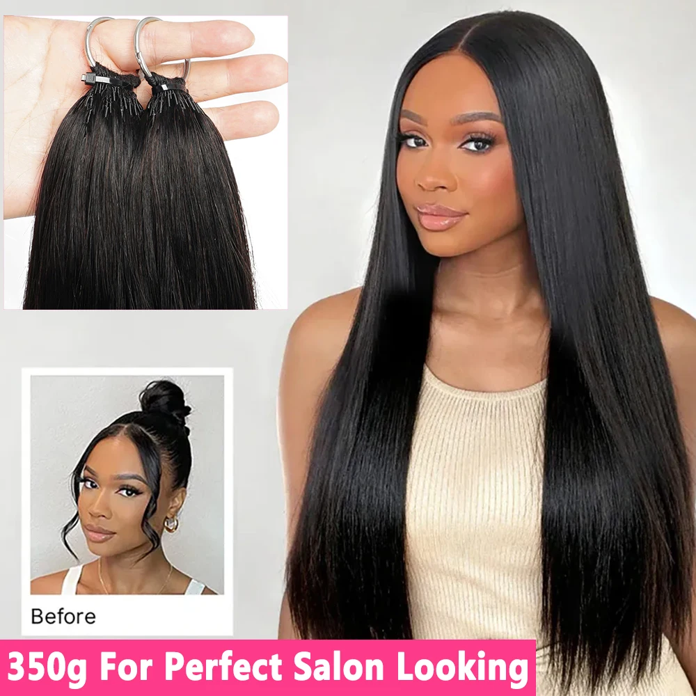350g Silky Straight Miracle Knots Crochet Human Hair Boho Human Hair For Braids 16-26 Inch Pre-Separated Burmese Miracle Knots Crochet Human Hair 70g/pack Straight Bundles Human Hair Extensions Natural Black 100% Human Hair Feather Crochet Human Hair view 7