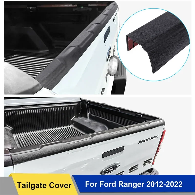 Tail Gate Truck Trim for Ford Ranger Wildtrak 2012 2013 2014 2015 2016 2017 2018 2019 2020 2021 2022  Load Bed Rail Protector