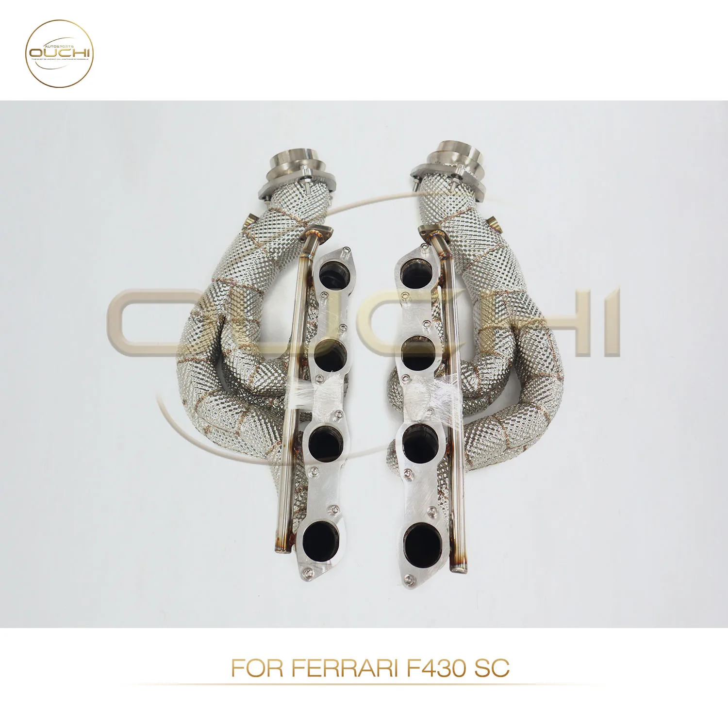 

OUCHI Factory Direct Sales Manifold for Ferrari F430 SC SS304 Exhaust With Heat Shield Lossless Installation Auto Parts