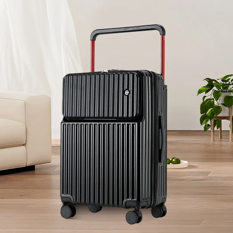 20 24 بوصة مجموعة أمتعة دوارة TSA قفل توسيع هارد شل سعة كبيرة حقيبة سفر متداخلة ماكياج حقيبة الأمتعة مجموعة #4