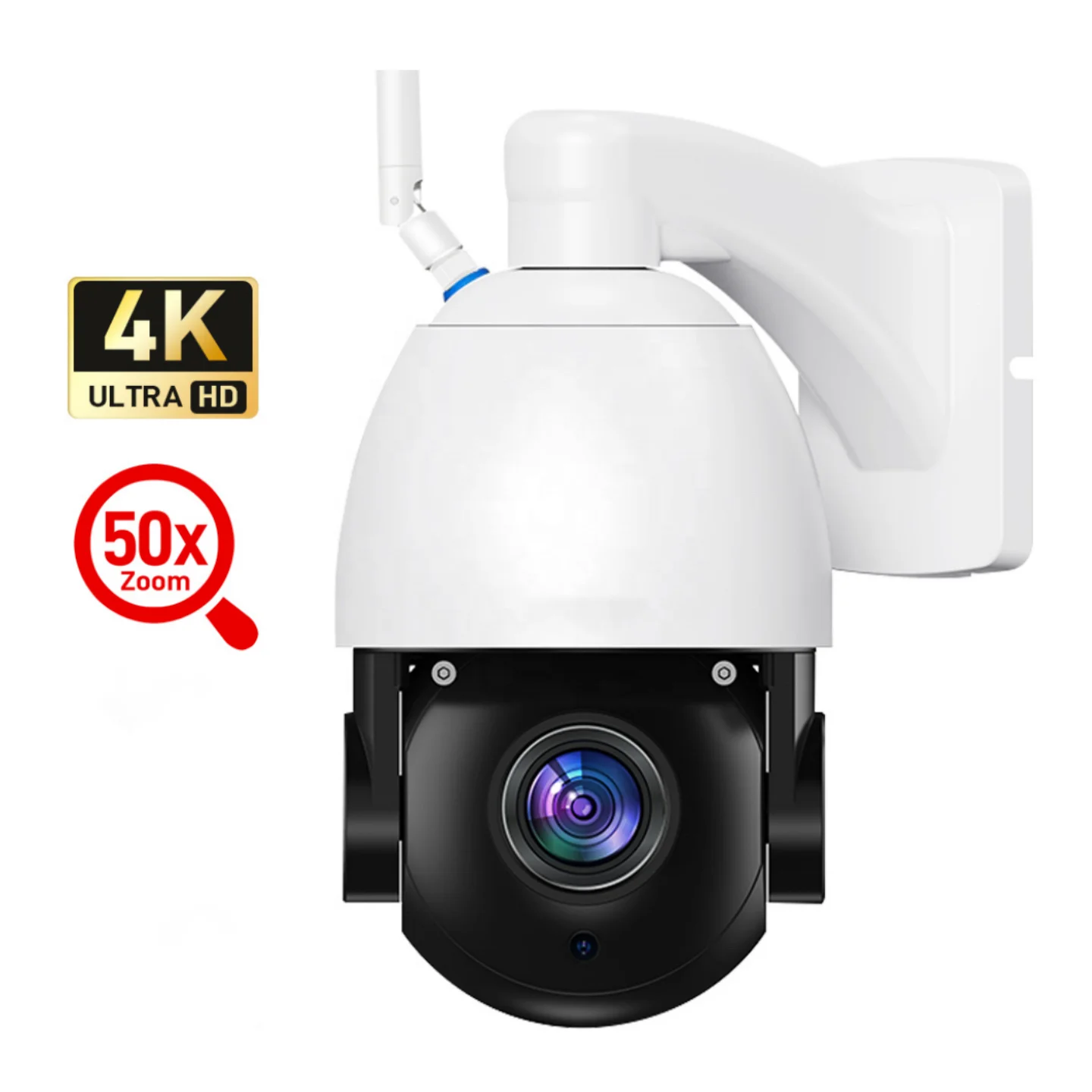 8MP Support  NVR 4K Human Detection Security 50X Zoom Network Speed Dome Ptz Camera