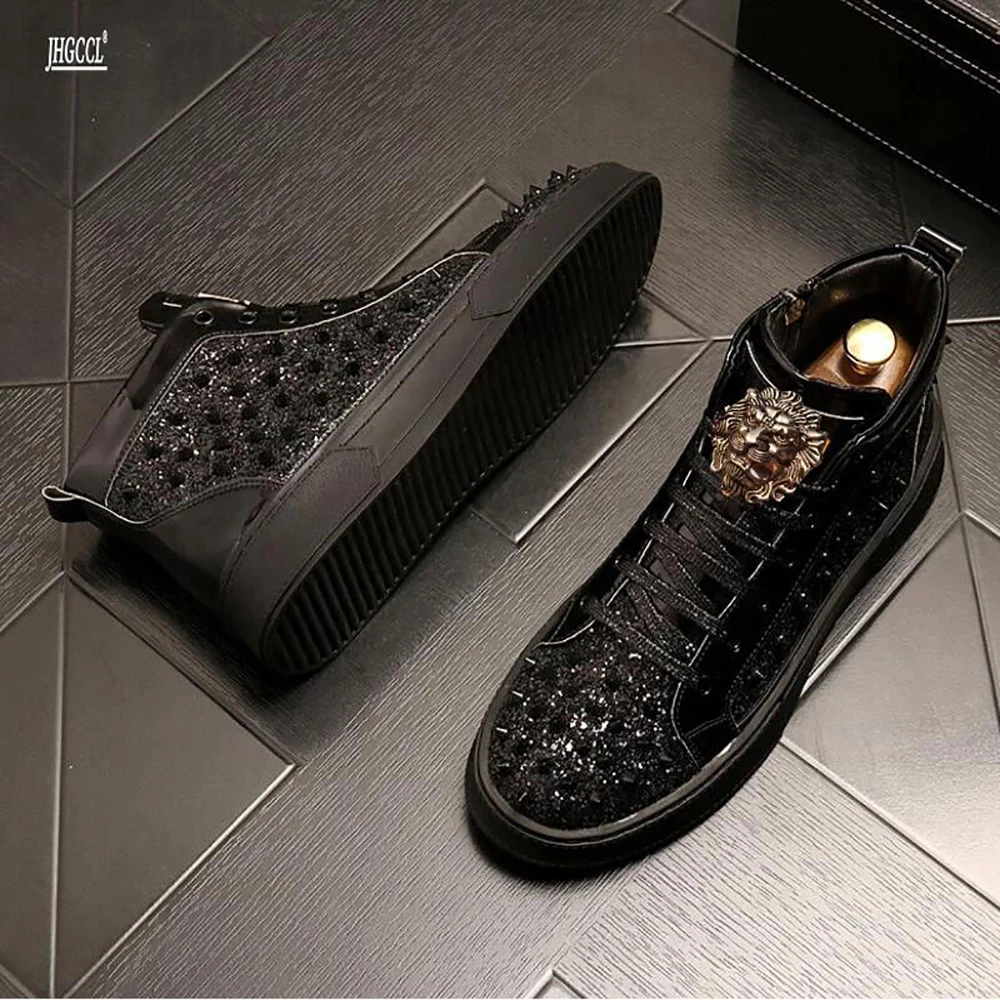 Zapatillas hombre designer loafers 2025, nieuwe water diamant bijpassende kleur tij schoen binnen verhogen vrijetijdssport board schoen A28