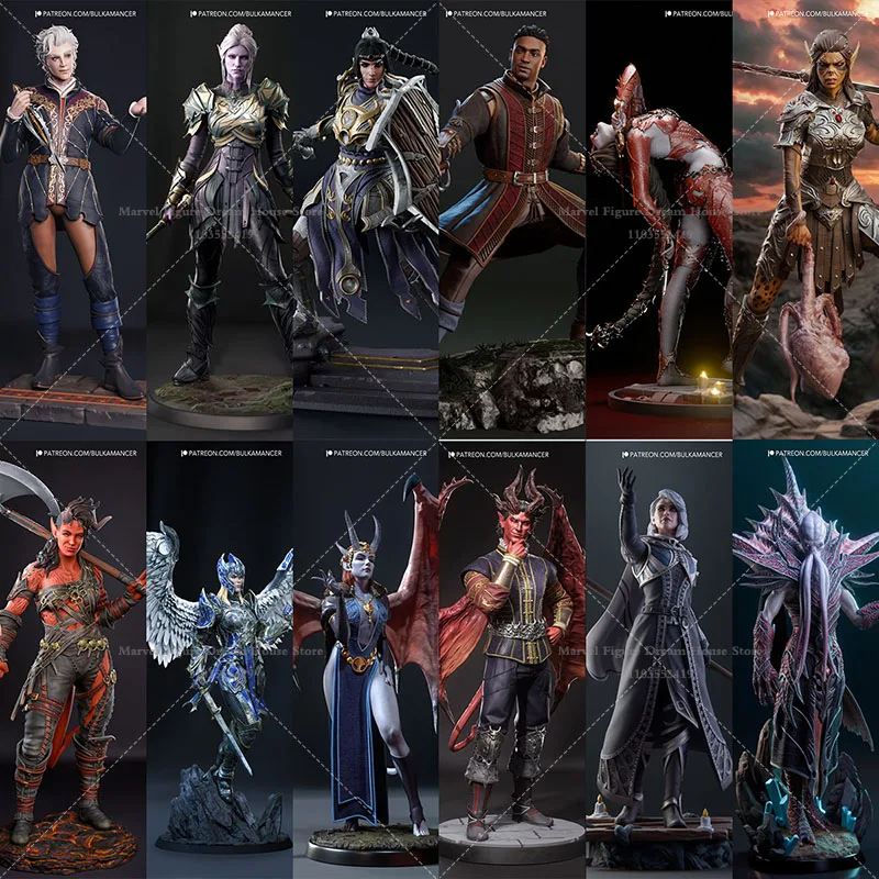 

1/24 1/18 Scale Bode Gate Asdaeron Ms. Ailin Karah Misura Mingsara DIY Self-assembled GK 3D Resin Un-panited White Doll Toys