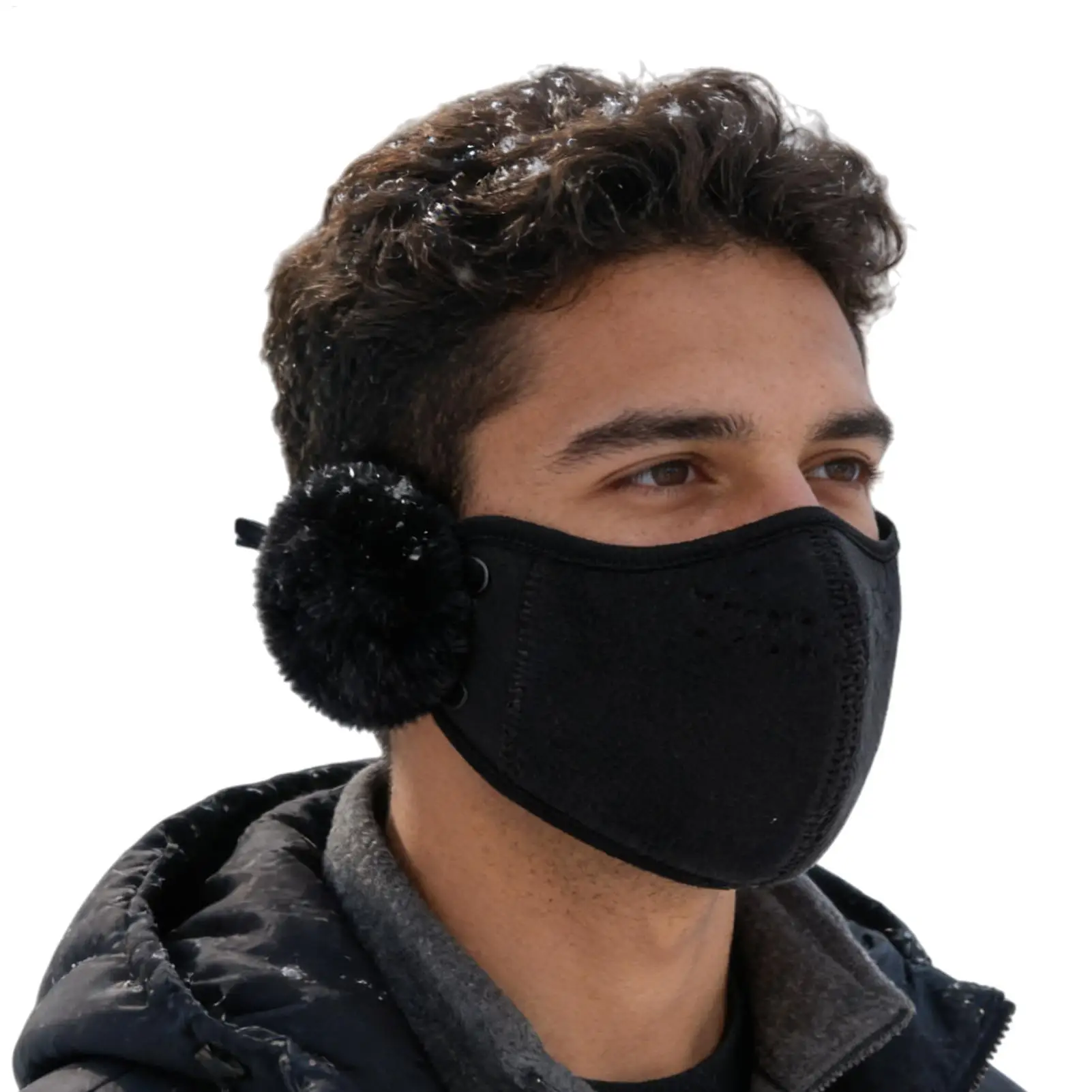 

Зимняя крышка для рта, теплый термозащитный щиток с ушными клапанами, покрытие для лица для спорта, пешего туризма, поездок на работу, езды на велосипеде, для женщин, зима на открытом воздухе