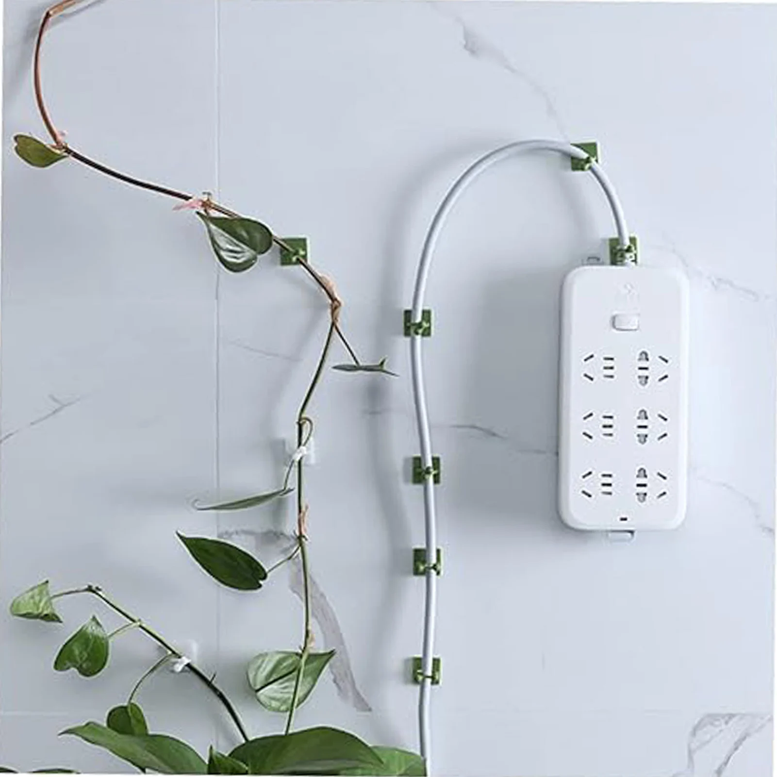 Plant Climbing Wall Fixture Clips Self-Adhesive Hook Vines  Plant Sticky Hook for Plant Support Cable Organization