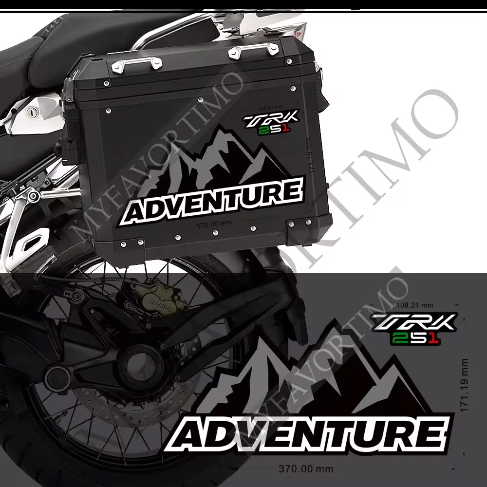 For Benelli TRK502 TRK 502 Motorcycle Case Sticker Side Boxes Panniers Luggage Protection Decals 5