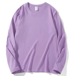 Autumn Women Korean Version Versatile Long Sleeve Tops Lady Streetwear Casual Daily Clothes Female Concise Solid Color T-shirts