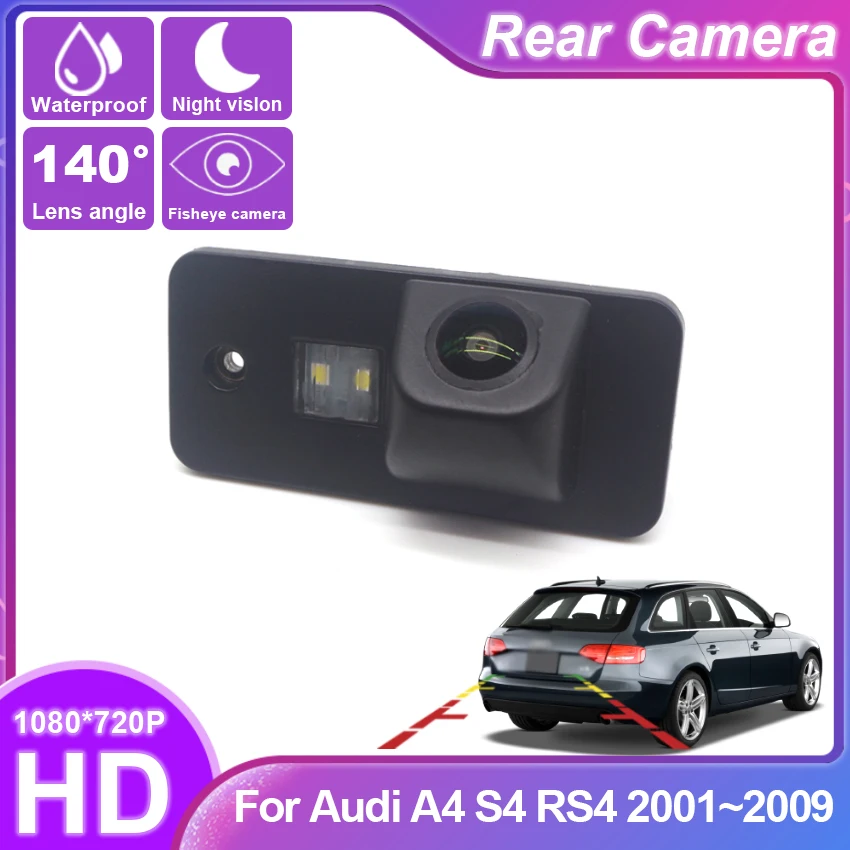 Fish Eyes Night Vision Waterproof Car Reversing Back Up Camera CCD HD For Audi A4 S4 RS4 2001~2003 2004 2005 2006 2007 2008 2009