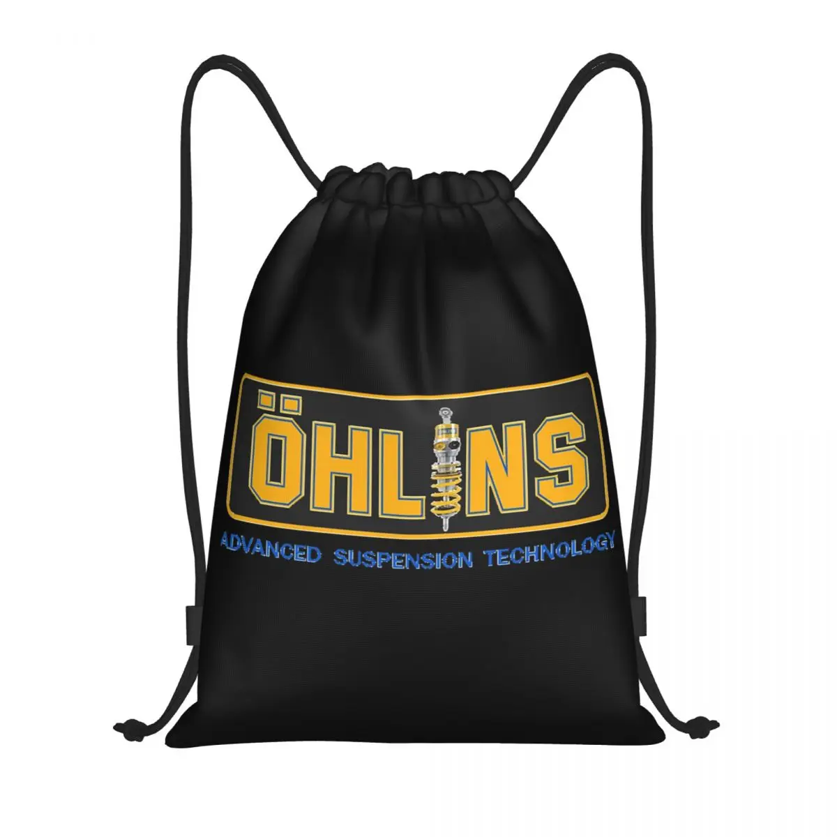 Ohlins Racing Retro Classic Backpacks Casual Drawstring Bundle Pocket Sundries Bag Book Bags for Man Woman Students