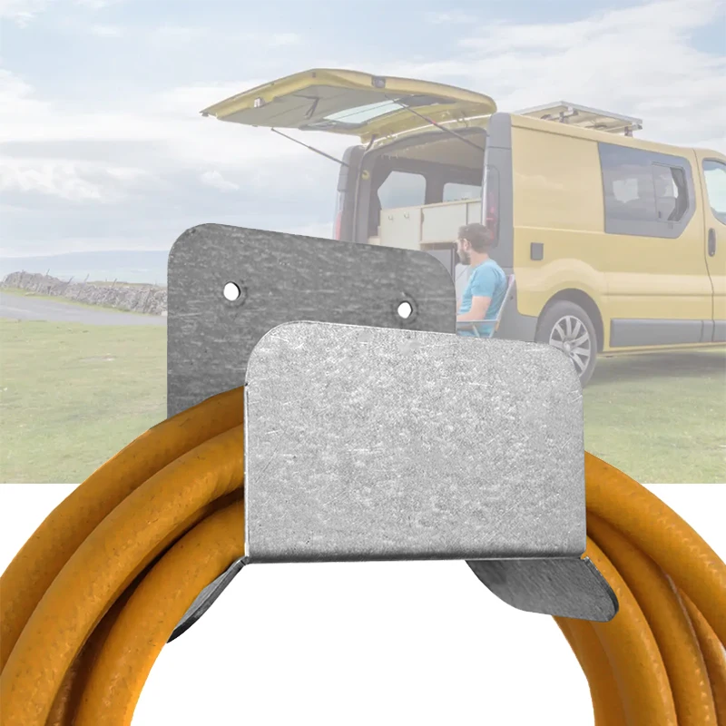 

1Pc For Cables Hose Storage Camper Van Racking Or Ply Lining Heavy Duty Metal Wall Mounted Hook Bracket Caravan RV Accessories