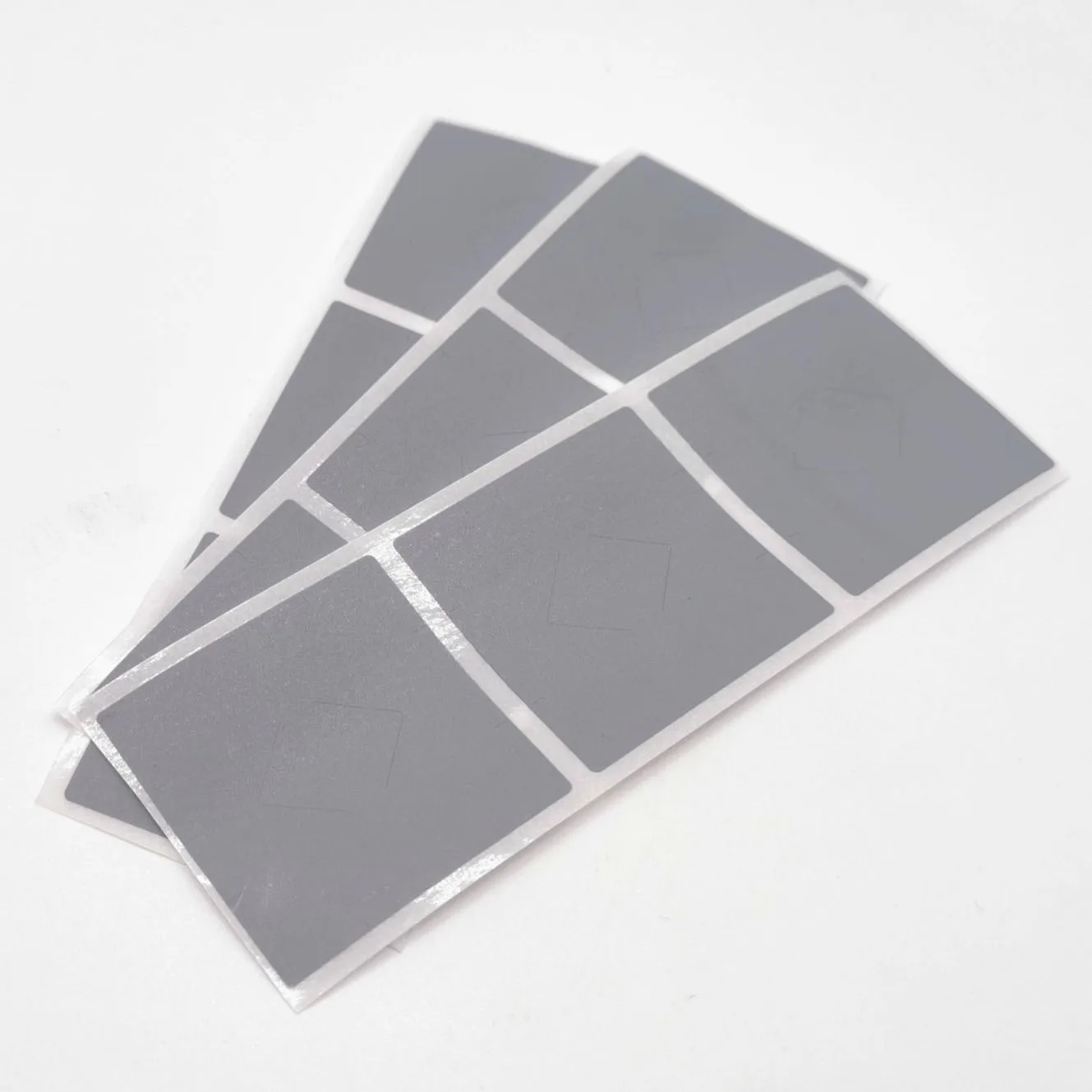 100pcs Scratch Off Sticker 30x30mm Square Gray Color Blank For Postcard Cover Stationery Message Wedding Game Sticker