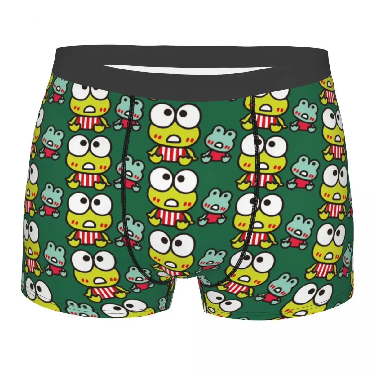 

Мужские трусы-боксеры с мультяшным принтом KeroKeroKeroppi, оригинальные трусы-шорты