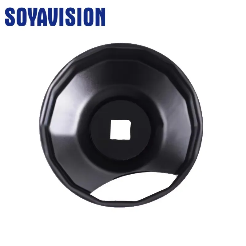 Motorrad-Ölfilter-Schlüssel aus Schwarzem Kunststoff, 76mm Endkappen-Stil, Ölfilter-Schlüssel für Harley-Zubehör