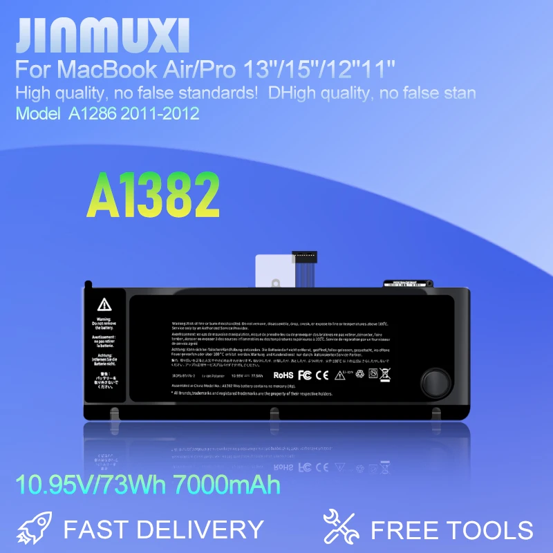 

Новый аккумулятор A1382 A1286 для ноутбука MacBook Pro 15 дюймов A1286 2011 2012 версия MC721 MC723 MC847 MD318 MD322 MD103 MD104 батареи