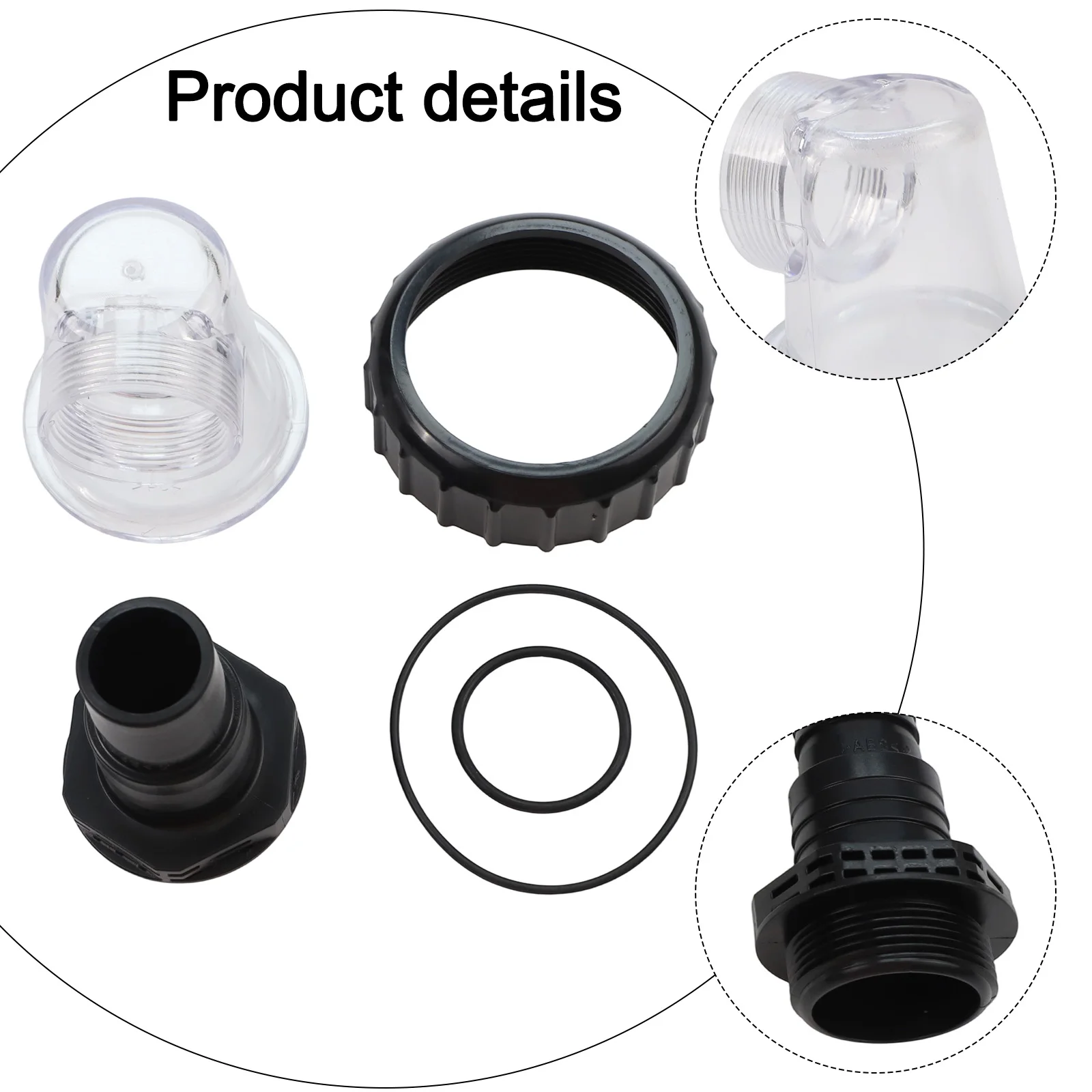 High Performance Transparent PreFilter Lid Assembly for SPS25 For SPS50 For SPS75 For SPS100 Circulation Pumps