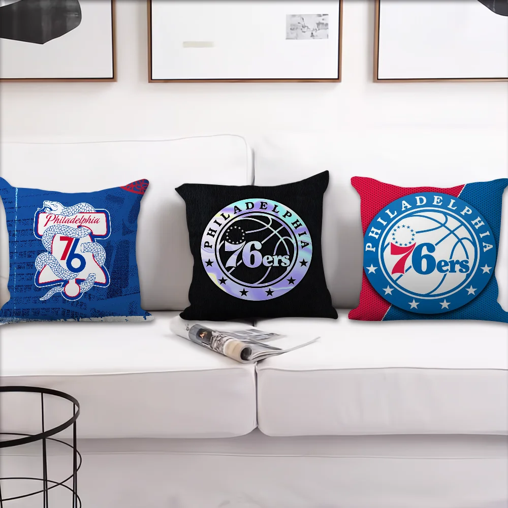 Club P-Philadelphia 76ers Pillow Case living Room Home Sofa Office Shop Cover Printing Comfort Decoration Nordic Simplicity