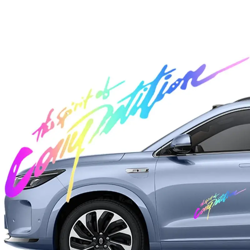 

Reflective Decal Car Stickers Decals Adhesive Colorful Reflective Decal Auto Exterior Decoration Accessories For Vehicle Hood