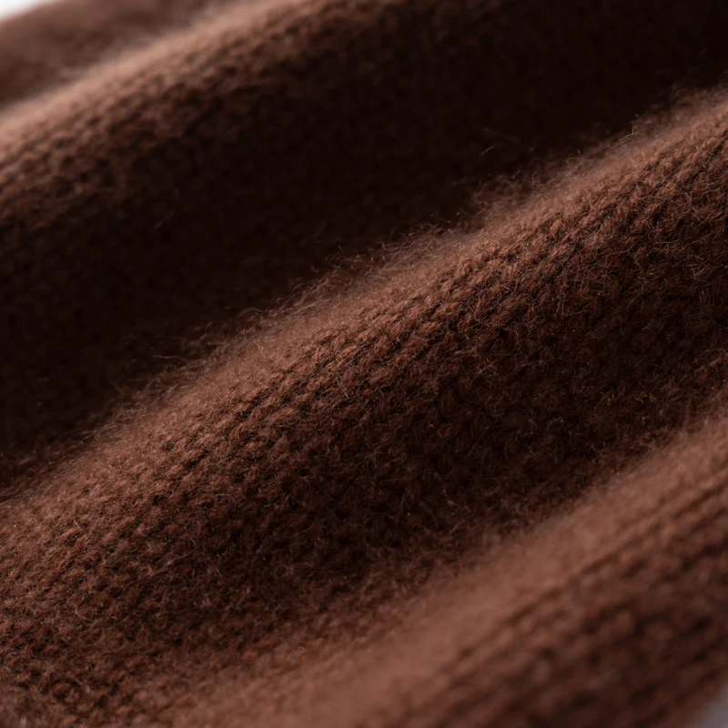 MERRILAMB Hohe Qualität Reinem Kaschmir frauen Winter Dicke Gestrickte Hut Im Freien Weiche Warme Ohrenschützer Aviator Caps Weibliche Bomber Hüte – Detail 11