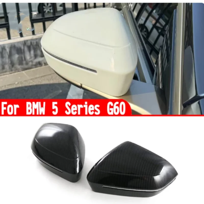 

Carbon Fiber Pattern Black for BMW 5 Series G60 Look Side Wing Mirror Cover2024-2025