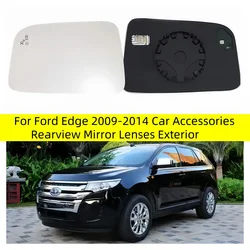 For Ford Edge 2009-2014 Car Accessories Rearview Mirror Lenses Exterior Side Reflective Glass Lens with Heating Blind Spot