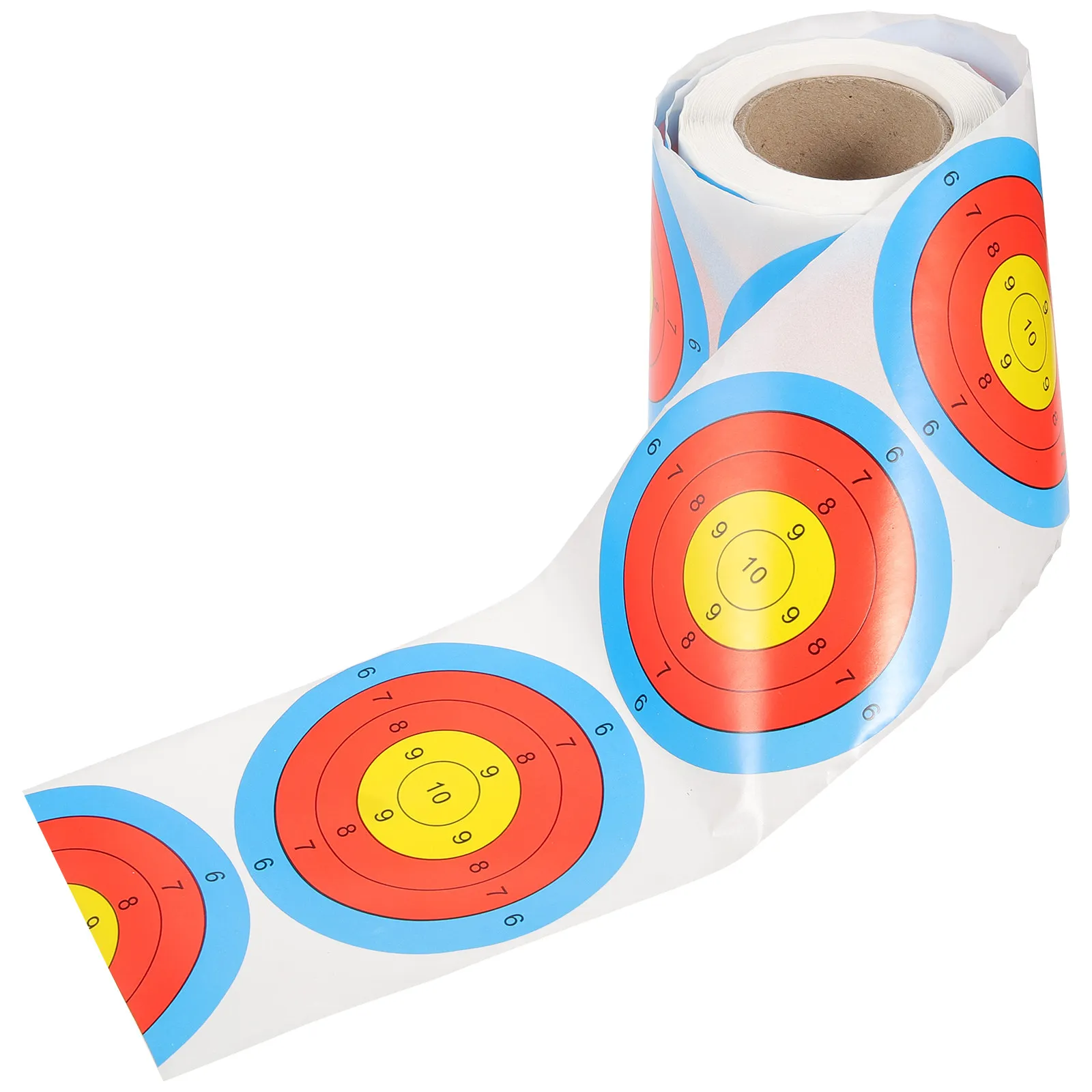 

1 рулон профессиональных флуоресцентных наклеек-мишеней, самоклеящиеся круглые этикетки для тренировок по стрельбе, для стрелковых полигонов, с эффектом разбрызгивания
