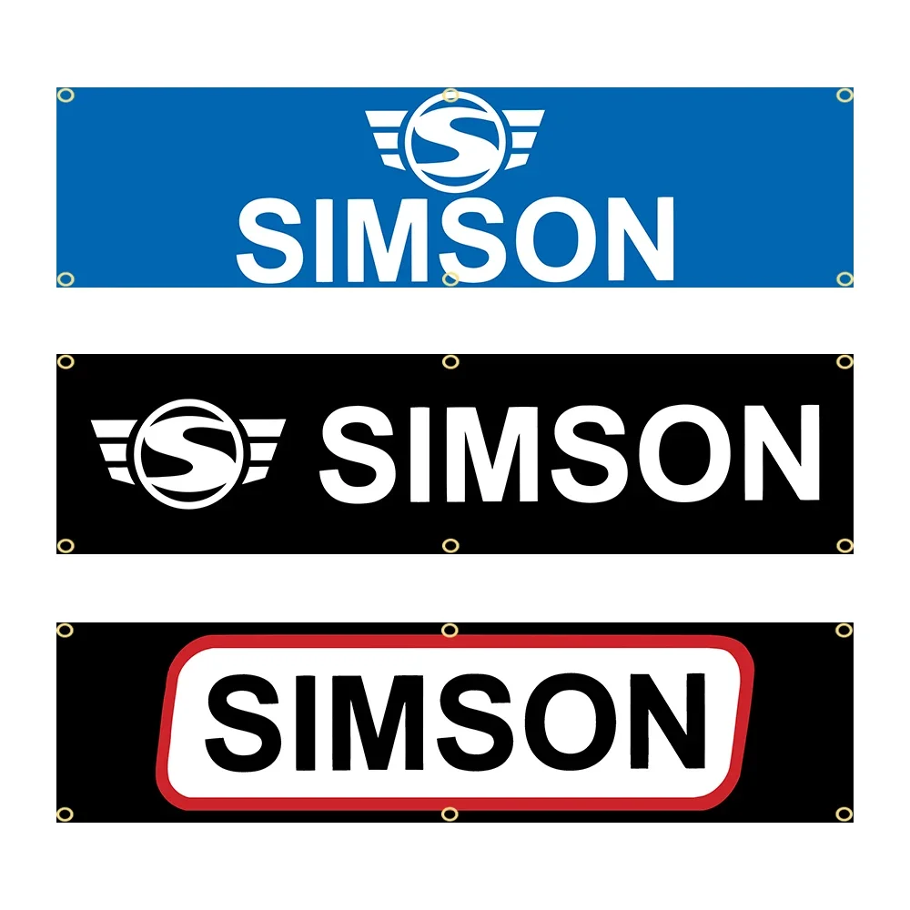 Баннер Simsons из полиэстера, 60 х240 см, декоративный гобелен для гаража или улицы