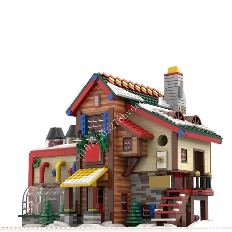 2454PCS Winter Village Building Creation Station Modular MOC Creative street view Model Building Blocks DIY Education Toys Gifts