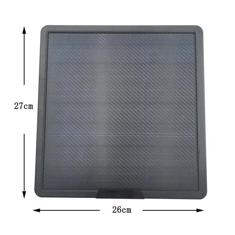 Outdoor solar panel 12V 10W 5V   charger usb port with battery 25000MAh for wild security cctv hunting trail