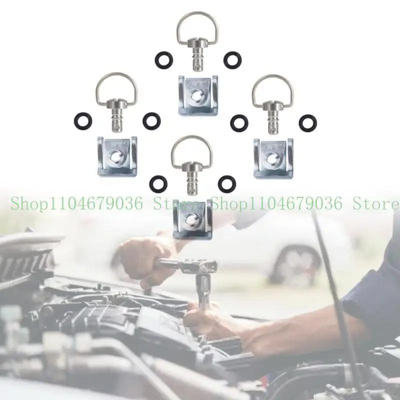 652F Phát hành nhanh 1/4 D-Rings Turn Race Fairing Fastener cho xe máy 14mm 19mm D-Rings Clip Fastener