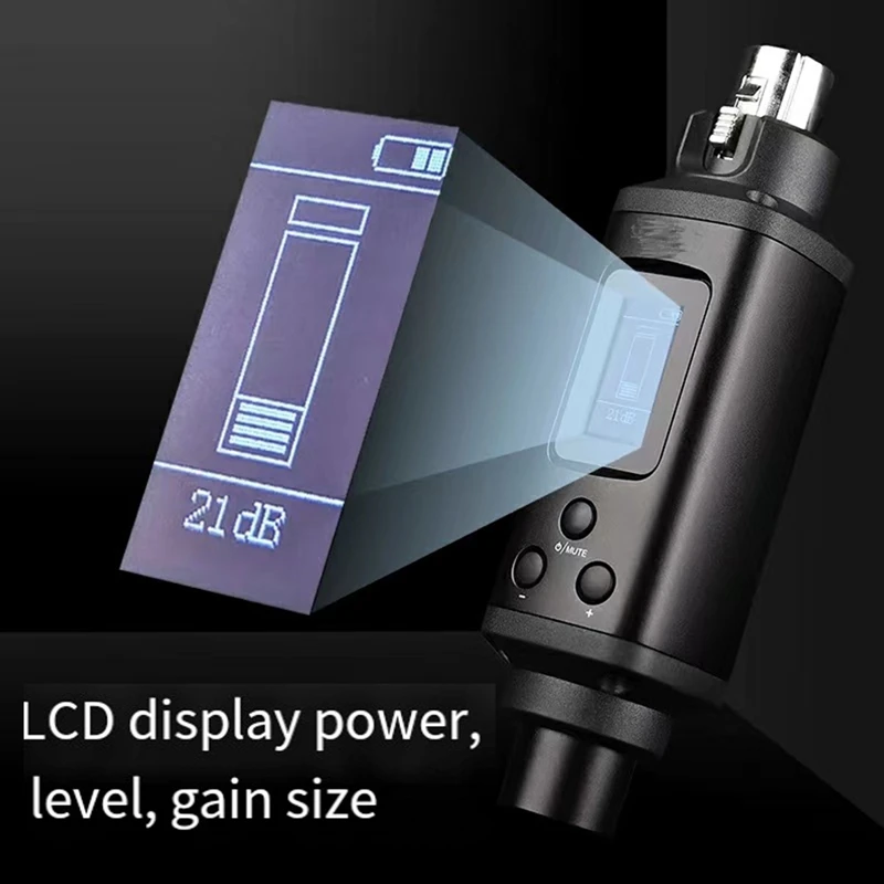 Wiederauf ladbarer dynamischer Mikrofon vorverstärker LCD-Bildschirm 12db-39db eingebauter wiederauf ladbarer Verstärker für sm58 langlebig einfach zu bedienen