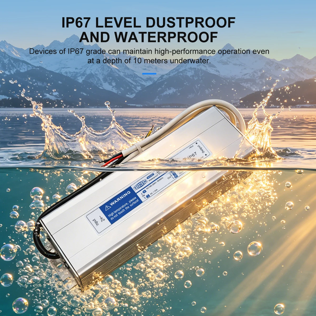 TOMZN 150W IP67 Waterproof Swi - Outdoor Power Supply 12V recension och pris
