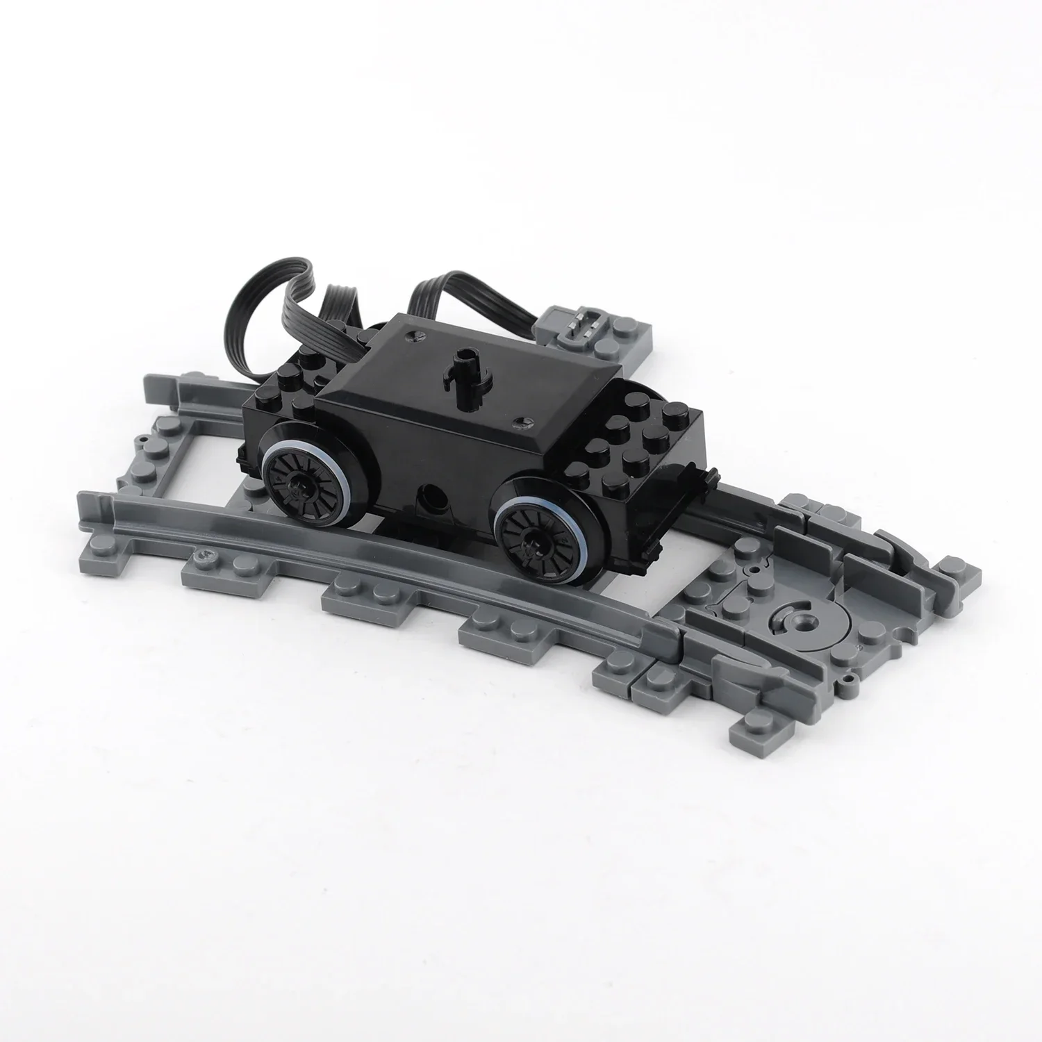 Treno Motore 88002 MOC Funzioni di Alimentazione Accensione Velocità Tecnica Blocchi di Costruzione del Motore per 10254 53401 53400 Binari Auto FAI DA TE